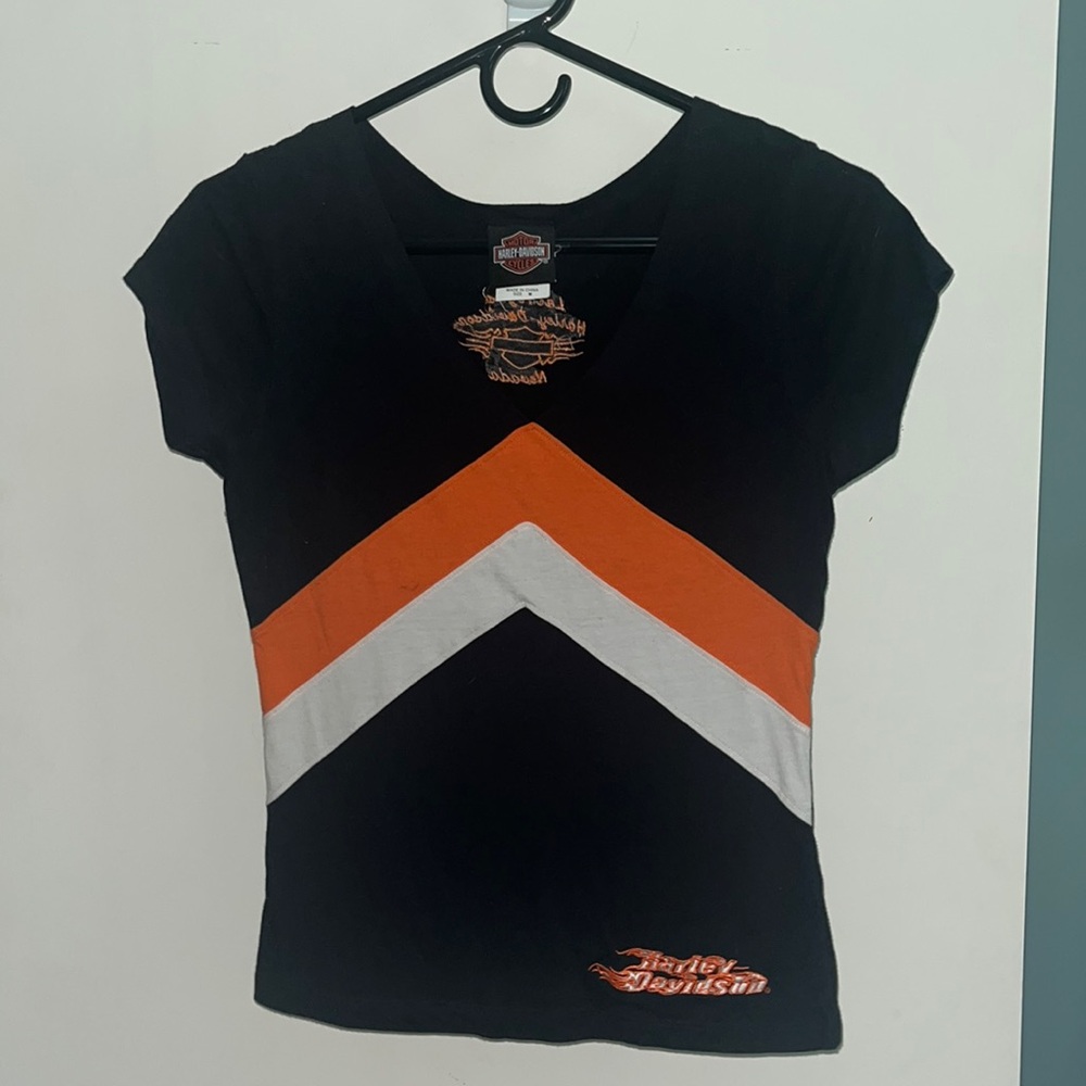 Harley Davidson V neck tee